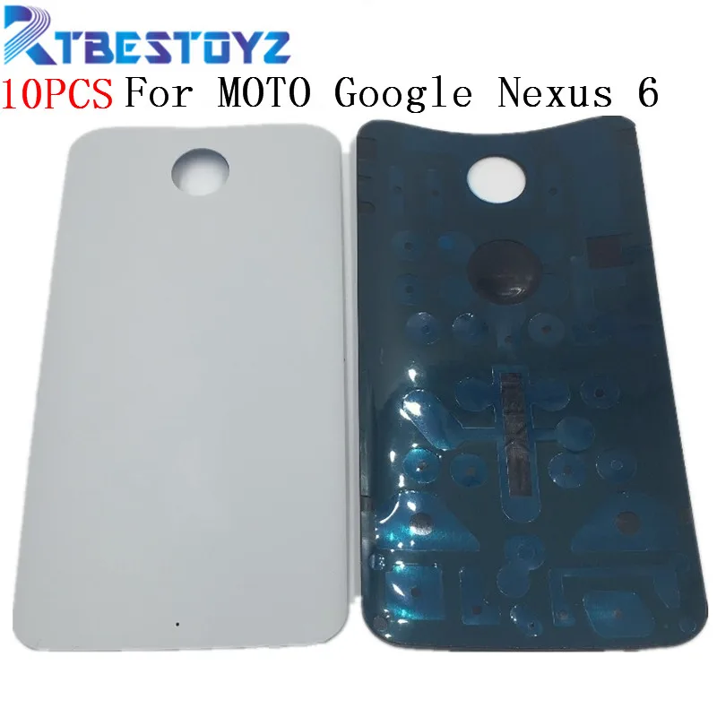 RTBESTOYZ 10 шт./лот оригинальная задняя крышка аккумулятора для MOTO Google Nexus 6 XT1100 XT1103