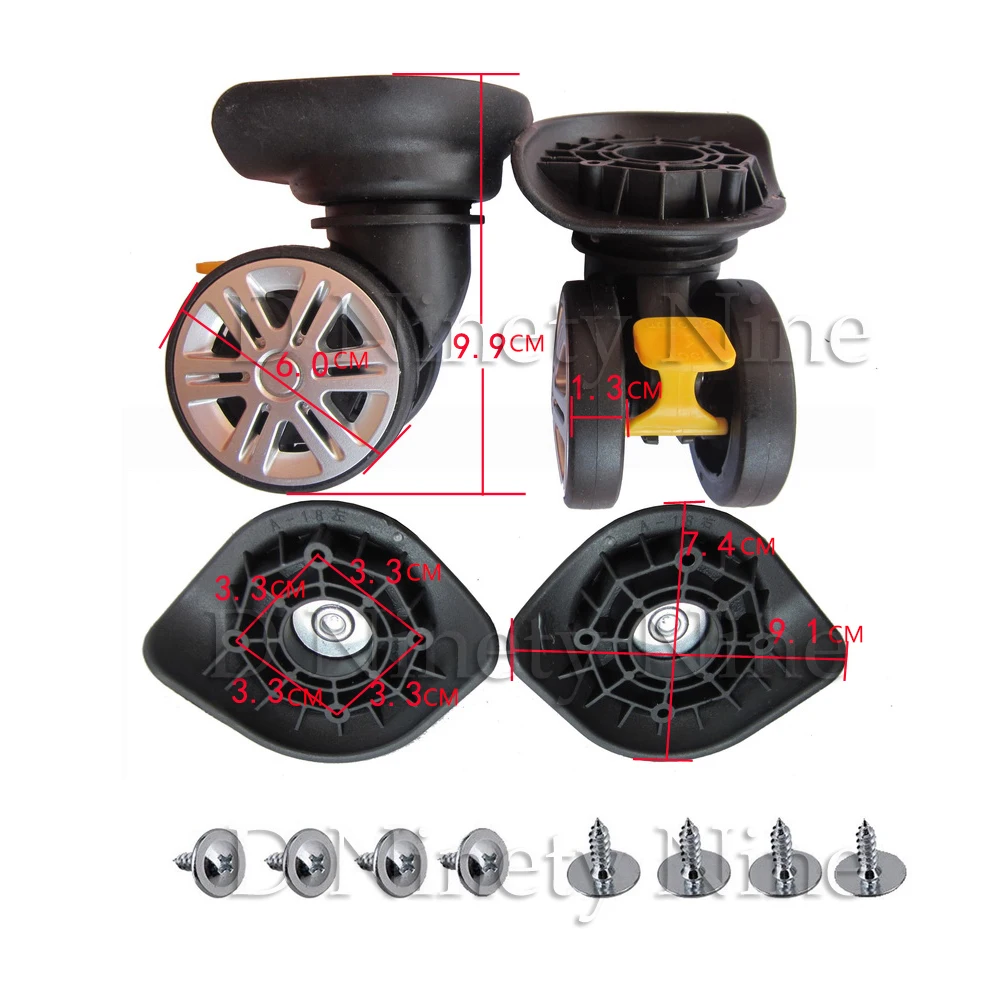 A18 1 Pair Replacement Luggage Parts Wheels Suitcase Accessories Repair Trolley Travel suitcase