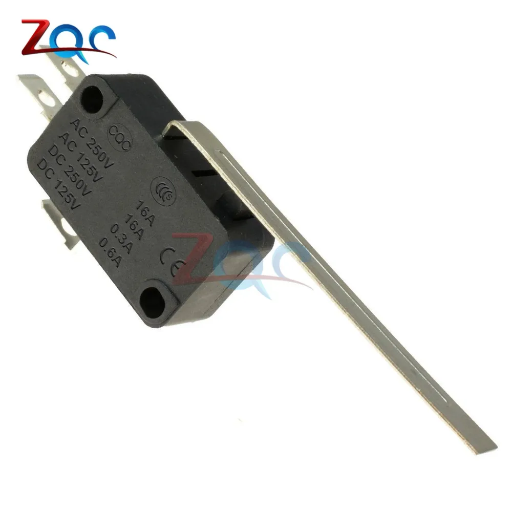 perno Roller brazo SPDT de disparo r/ápido micro interruptor de extremo largo BM-15-1C25 10 miniinterruptores de palanca SPDT con microinterruptores de palanca larga