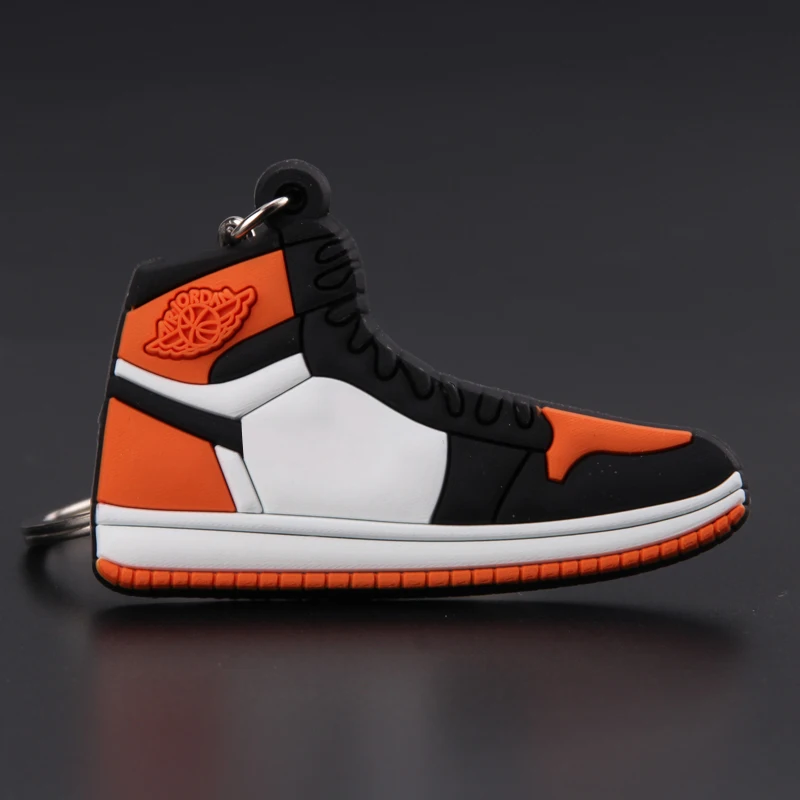 Mini Jordan 1 брелок для обуви для мужчин и женщин брелок Классический Цвет AJ Ретро поколение баскетбольные кроссовки брелок - Цвет: Picture Color10