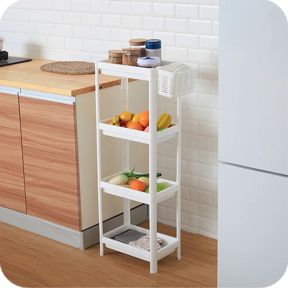 A1 1 упаковка кухонная гостиная пластиковая многослойная Стойка Ванная комната Принадлежности напольная отделка стеллаж для хранения wx8111431