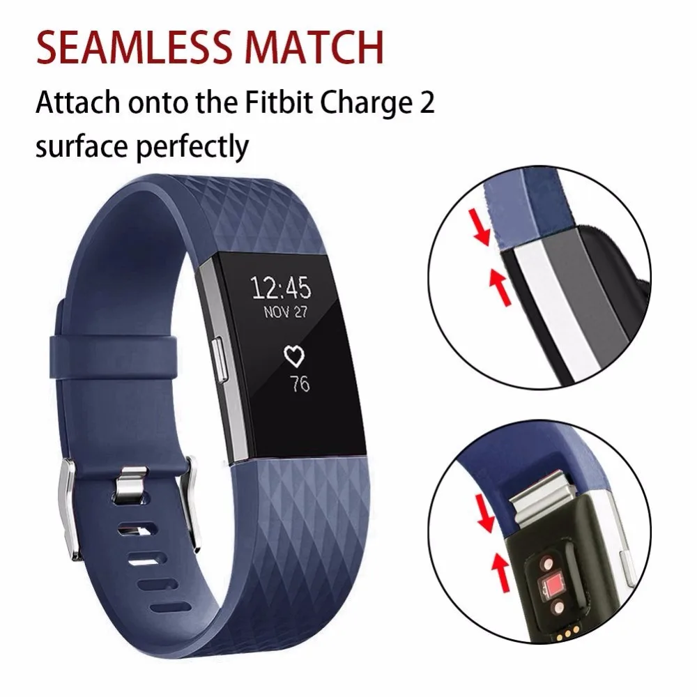 3D Silicone Replacement Straps for Fitbit Charge 2 Band Smart Watch Bracelet Wristband Strap silicone wrist strap,silicone watch strap,silicone watch band,watch strap,fitness tracker strap,smart bracelet strap