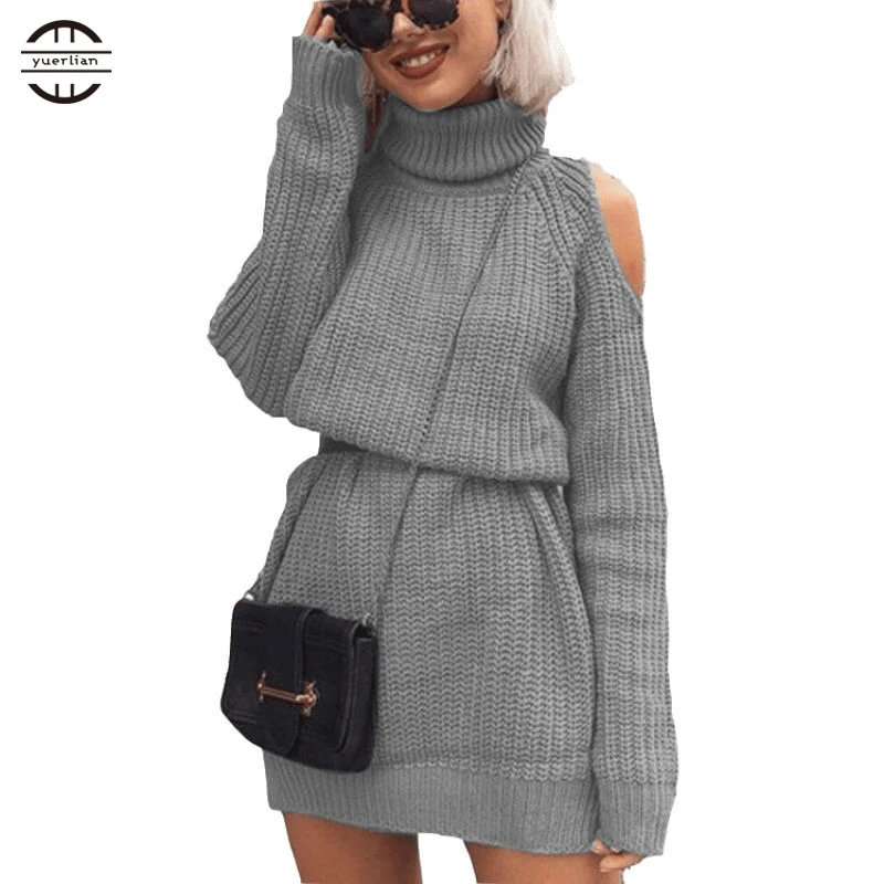 2018 Winter Dress Women Autumn Sexy Off Shoulder