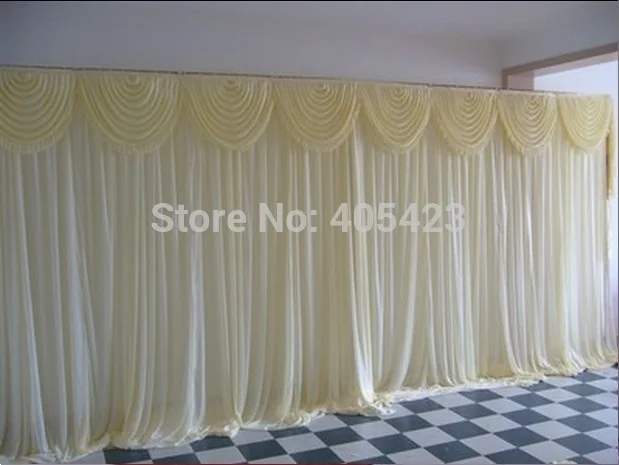 Details about   Sequin Silk Fabric Wedding Decoration Backdrops Stage Curtains Drapes with Swag 