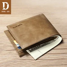 DIDE Business Casual Wallet Men Top Layer Genuine leather Purses Male Short Wallets Brand Slim Small Wallet ID Card Holder DIDE Business Casual Wallet Men Top Layer Genuine leather Purses Male Short Wallets Brand Slim Small Wallet ID Card Holder