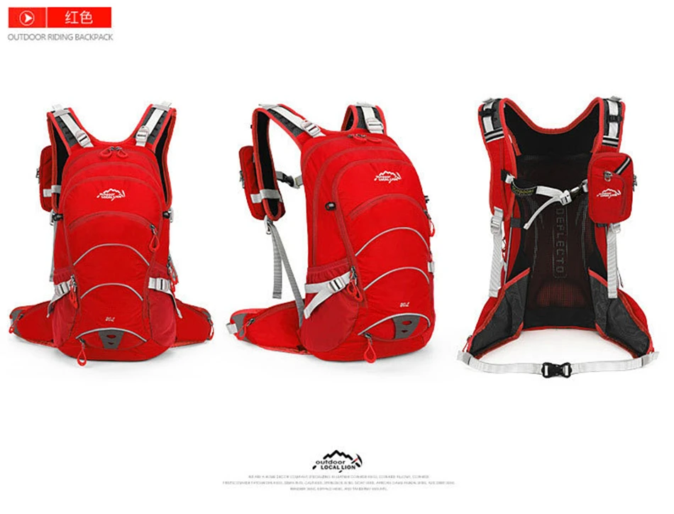 Clearance New LOCAL LION 20L Bicycle Backpack Mountain Bike Bag Waterproof Outdoor Water Shoulder Bags Road Bike Equipment Riding Knapsack 4