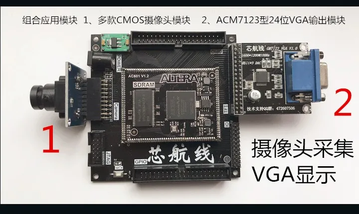 Макетная плата EP4CE6 FPGA SDRAM штамп отверстие основная плата конкурс электроники артефакт