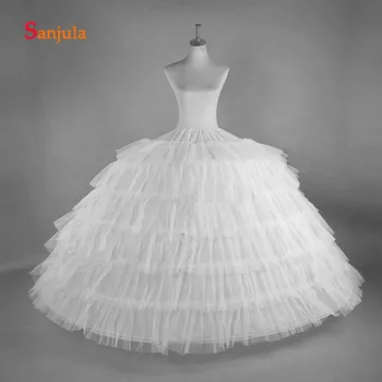 

6 Hoops 6 Layers Princess Petticoat Women Wedding Dress Accessories Girls Quniceanera Dress Underskirt vestido de tul