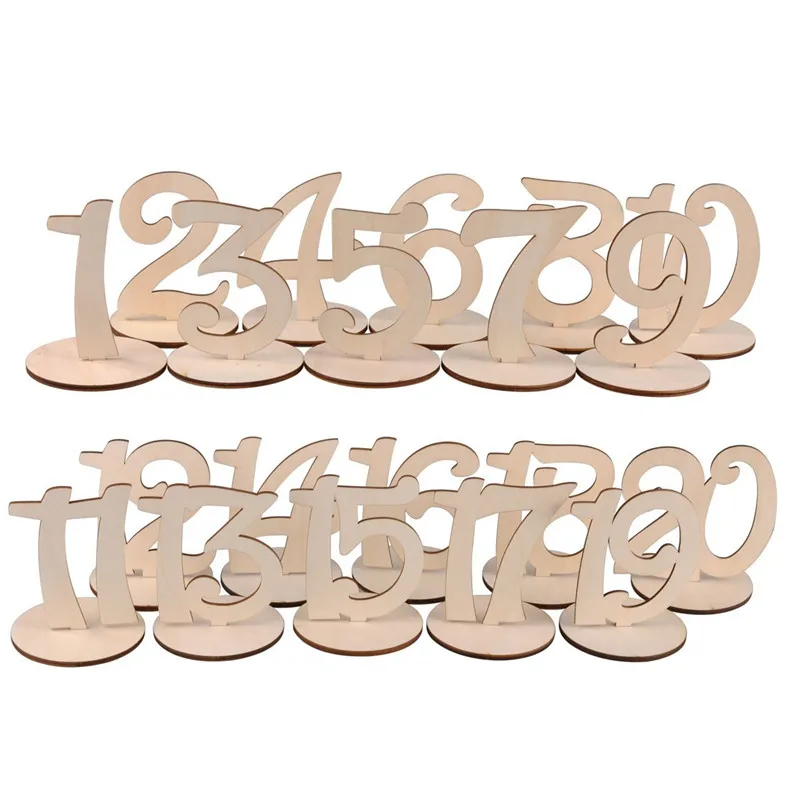 

Wedding Table Numbers With Base Wedding Signs Rustic signs Wood Table decoration 1-10/ 11-20 Number