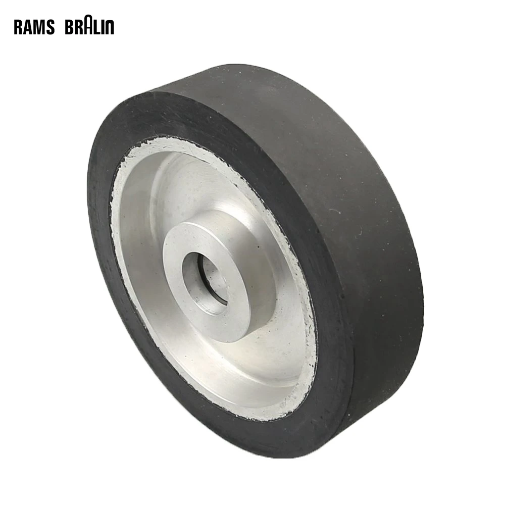 200*50mm Solid Belt Grinder Rubber Contact Wheel Abrasive Belts Set