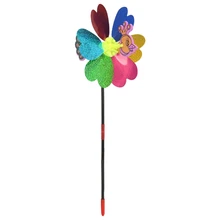 Павлин пайетки для поделок ветряная мельница ветер Spinner домашний сад двор декоративные детские игрушки