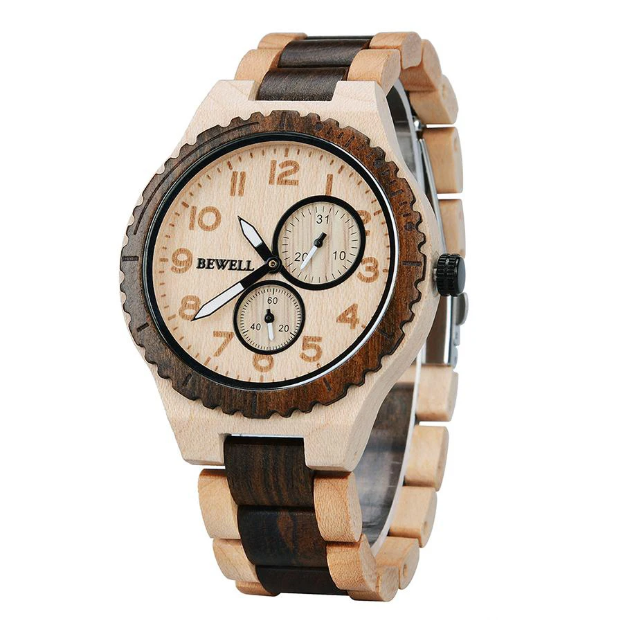 Mechanical wooden watches