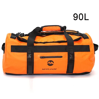 ПВХ водонепроницаемый мешок Upstreaming сухой мешок 5 цветов открытый Каякинг хранения дрейфующих Водонепроницаемый рафтинг сумки посылка 30л 60л 90Л - Цвет: Orange 90L