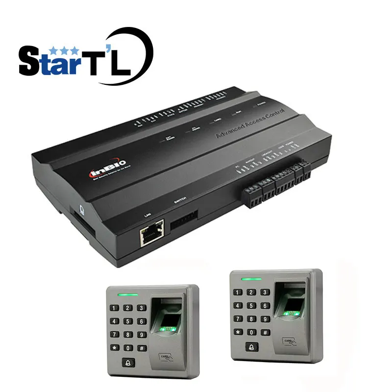 

Fingerprint Door Access Control Panel rfid Access Control System Access Controller+Two Piece FR2200 reader Inbio160