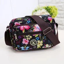 Модные сумки через плечо для женщин, Женская нейлоновая сумка, сумки-мессенджеры с цветами, повседневные сумки для мам, Холщовая Сумка, женские сумки
