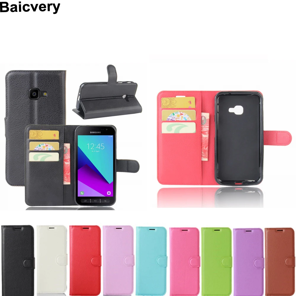 Роскошный бизнес PU чехол для Samsung Galaxy XCover 4 8 ''чехол G390F SM слот карт|case for samsung