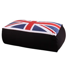 LEVMOON Beanbag Cadeira Do Sofá Assento do REINO UNIDO Bandeira Zac Tampa de Cama do Saco de Feijão Sem Enchimento Interior Beanbags Assento Da Cadeira