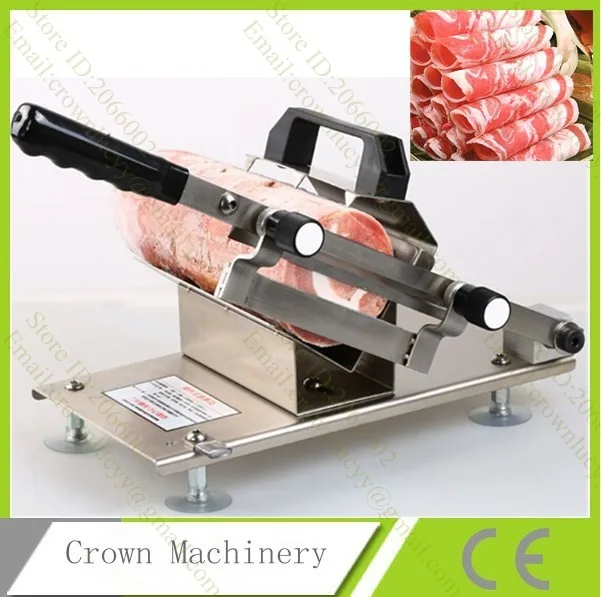 

Hand cooked frozen fish meat slicer; various food meat slicing machines