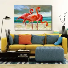 Краска от numbes художественная живопись по номерам работа красивый подарок Фламинго розовая Любовь картина для декора комнаты