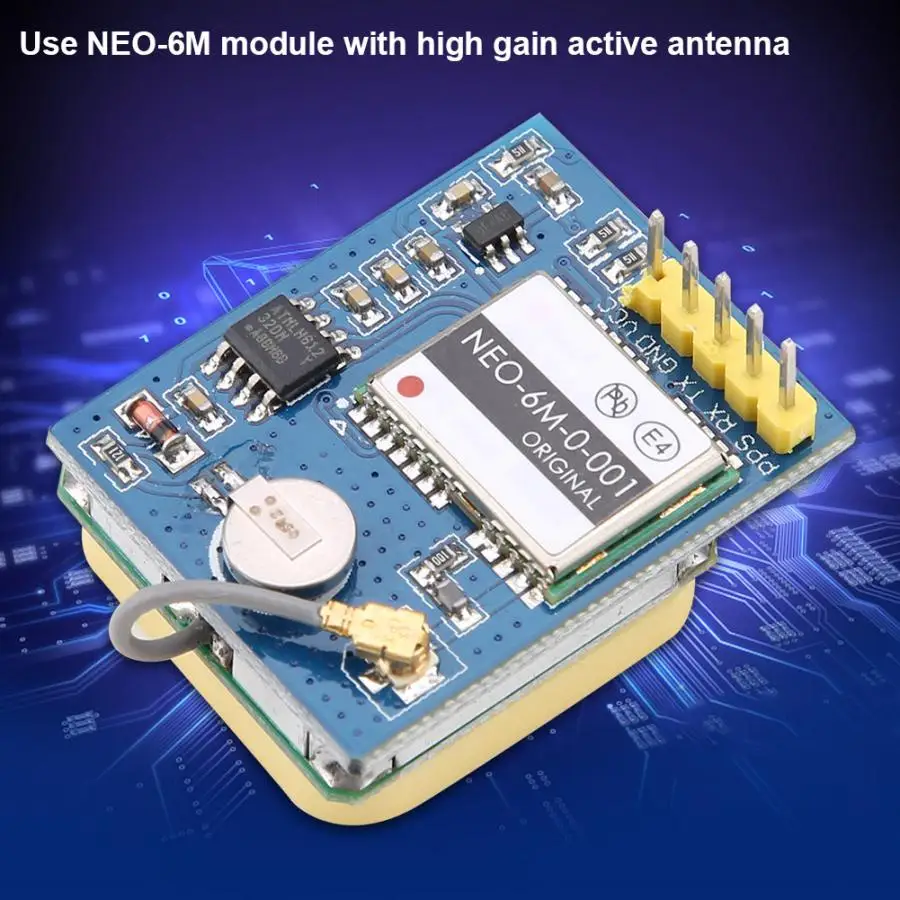 

NEO-6M Serial Port GPS Satellite Positioning Module With High Gain Active Antenna NEO-6M GPS Module