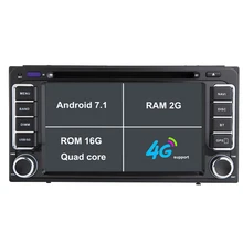 Android 7.1.1 два DIN 6.2 дюймов dvd-плеер автомобиля для Toyota Corolla/Subaru/Forester/Impreza Оперативная память 2 г WI-FI GPS навигации Радио Карты