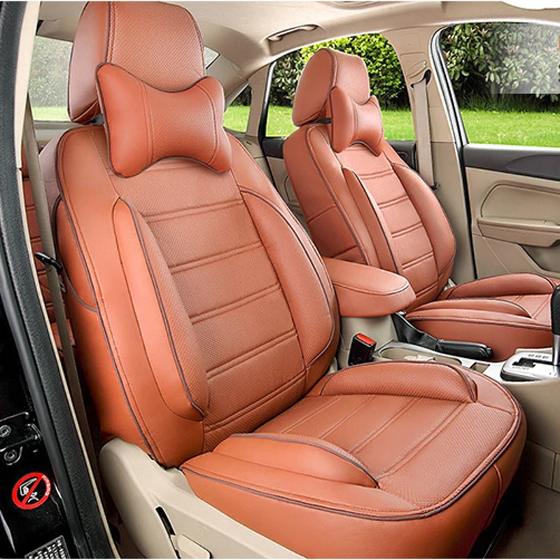CARTAILOR PU Leather Car Seat Cover Set for Nissan Sunny Seat