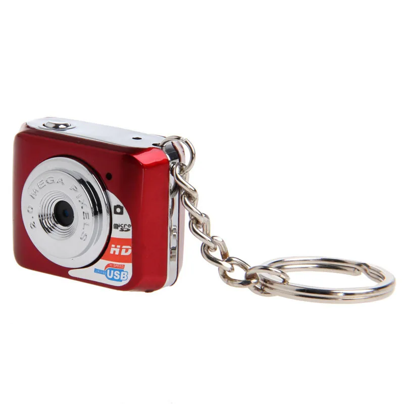 Red Black 180mAh Lithium Polymer Battery Camcorder Web Camera Tiny Keychain Pocket Toy mini charger usb camera | Электроника