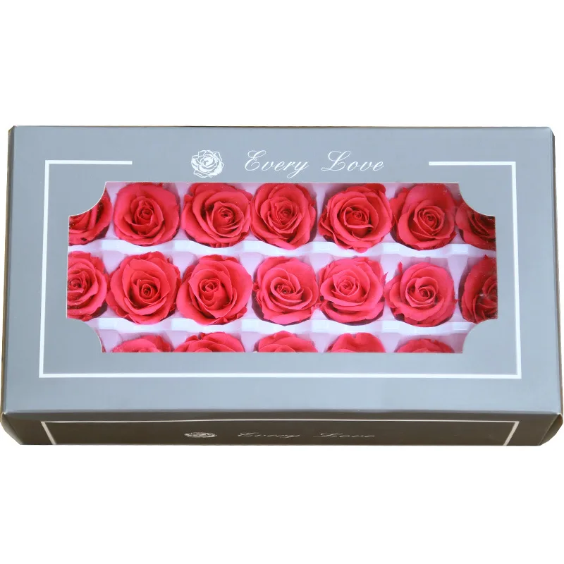 21 шт./кор. 2-3 см, так как "законсервированные" цветы розы бессмертный розы подарок ко дню святого валентина вечная жизнь цветок подарок по оптовой цене, уровень A - Цвет: Rose Red