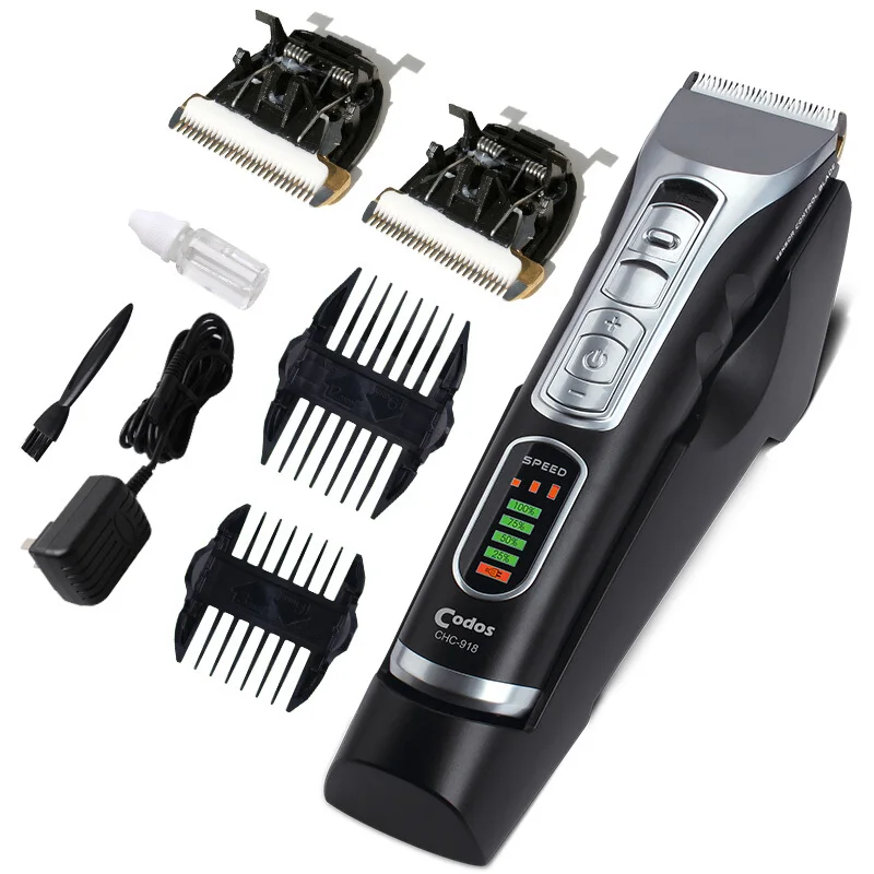 

Codos 918 Super Professional Rechargeable Hair Clipper For Barber Salon 2600mA Hair Trimmer Ceramic Cutter Cutting Machine