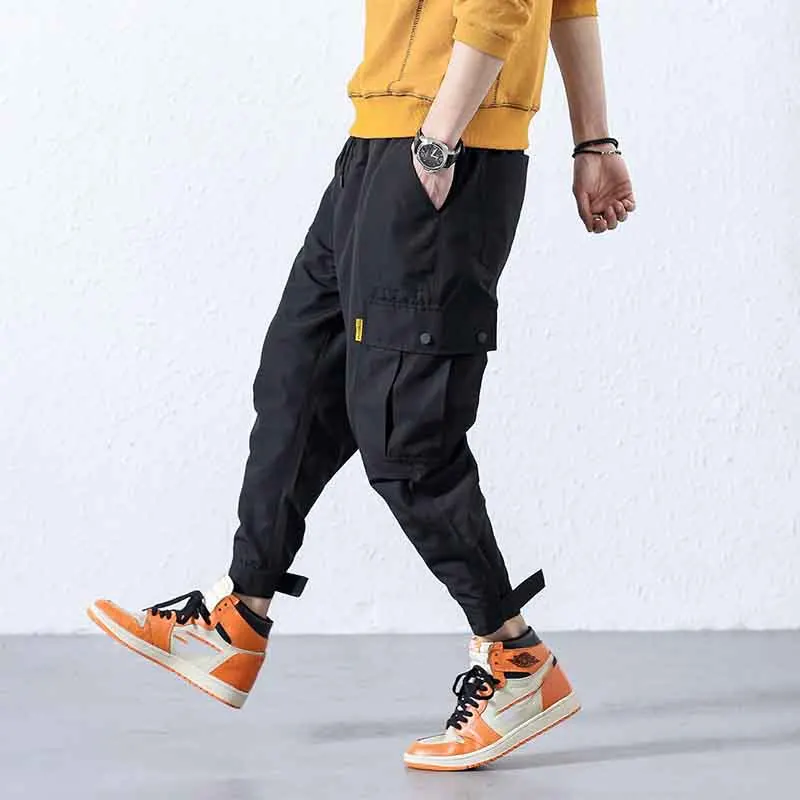 

outdoor 2019 Spring Autumn cargo military army overalls tactical trekking hiking teenagers pants men loose multi pocket trousers