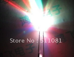 

100PCS 2PIN 5MM RGB 7 color Slow flash LED light-emitting diode (LED) New products and ROHS 5mm RGB 7 color Slow flash LED