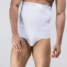 Мужские трусы-боксеры для похудения, высокая талия, формирователь тела, дышащая эластичность, контроль живота, TS95