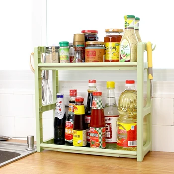 

Household put soy sauce vinegar rack kitchen rack spice rack seasoning box supplies oil salt vinegar storage rack LU42417