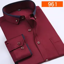 Новое поступление, модные весенне-осенние мужские рубашки с длинными рукавами, формальные однобортные рубашки, большие размеры, MLXL2XL3XL-7XL8XL9XL