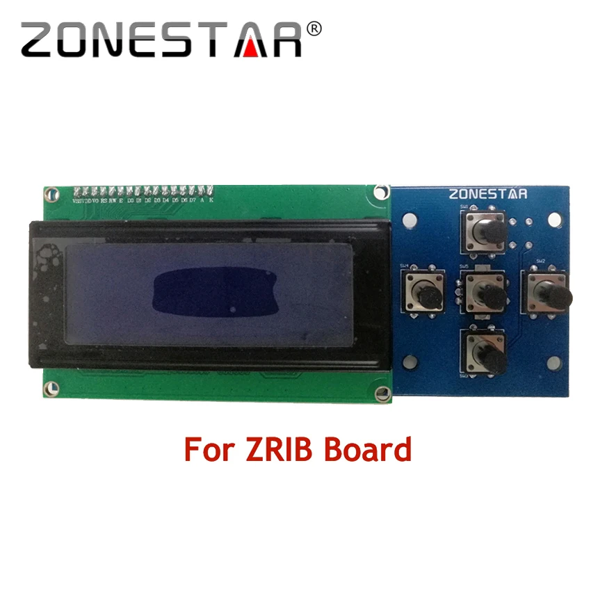  2004 LCD display and 5 KEYS KEYPAD ZRIB board RepRap 3D Printer kit Mendel Prusa i3 5 KEYS ZONESTAR P802N P802Q D807A 