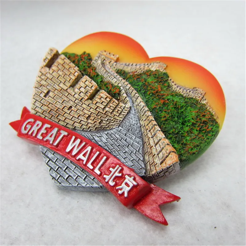В форме сердца Великая стена Пекин Китай туризм фотообои|souvenir fridge magnets|fridge magnetfridge