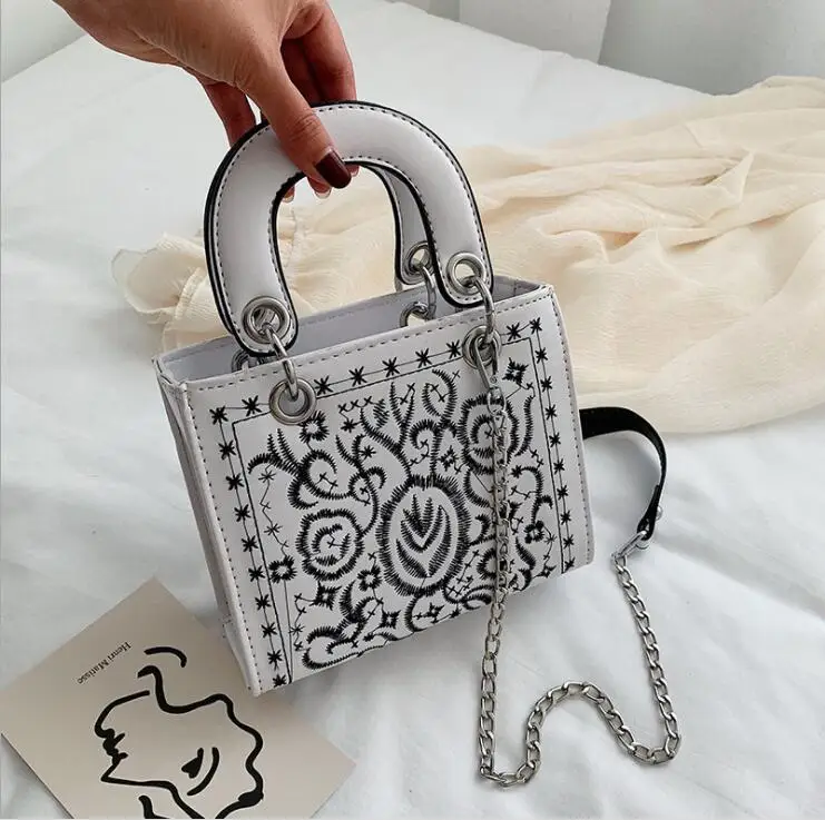 

Lady Embroidery Designer Purse Tote Handbag Bag Women Crossbody Bag Female Shoulder Bag Mujer Bolsa Sac #1546