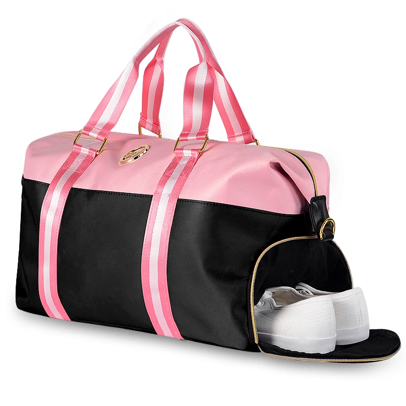 Дорожная нейлоновая сумка женская 2018 новая водостойкая нейлоновая сумка для девочек розовая дорожная сумка через плечо дорожные сумки