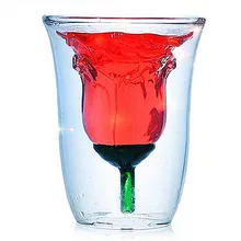 1 шт., подарок на день Святого Валентина, розовое стекло, для творчества, двойная любовь, пара, для стакана для коктейля чашки, 180 мл, JP 1062