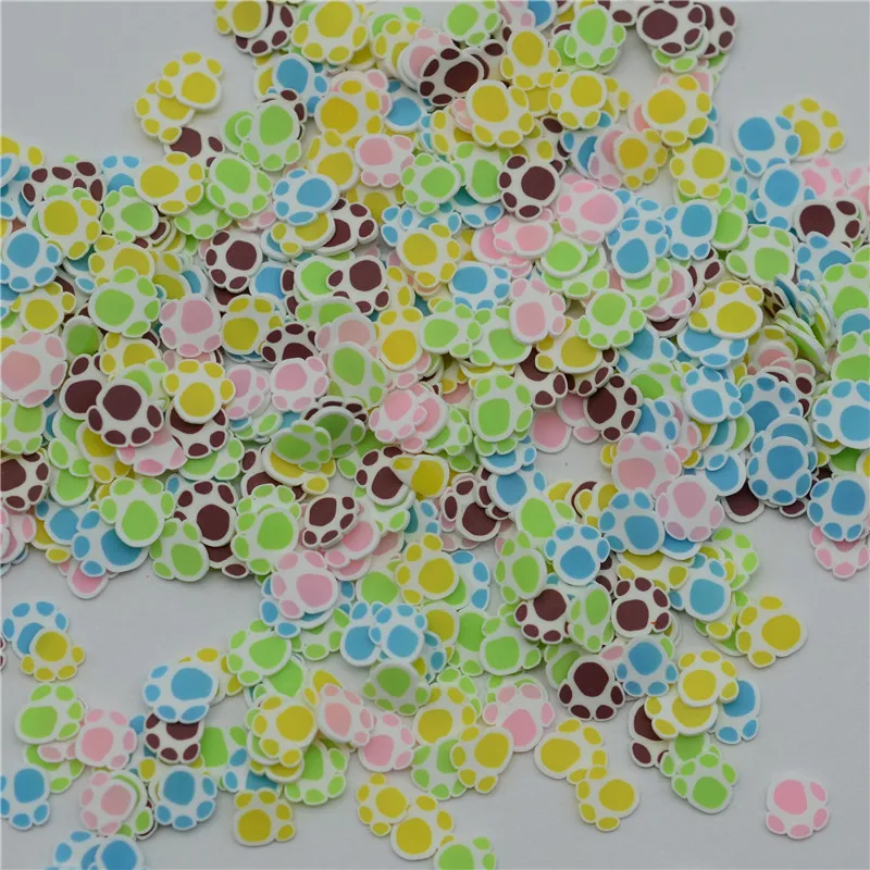 

50g Beauty Kawaii Cloud cat paw Candy Polymer Clay Cabochons Flatback For DIY Phone Decoration