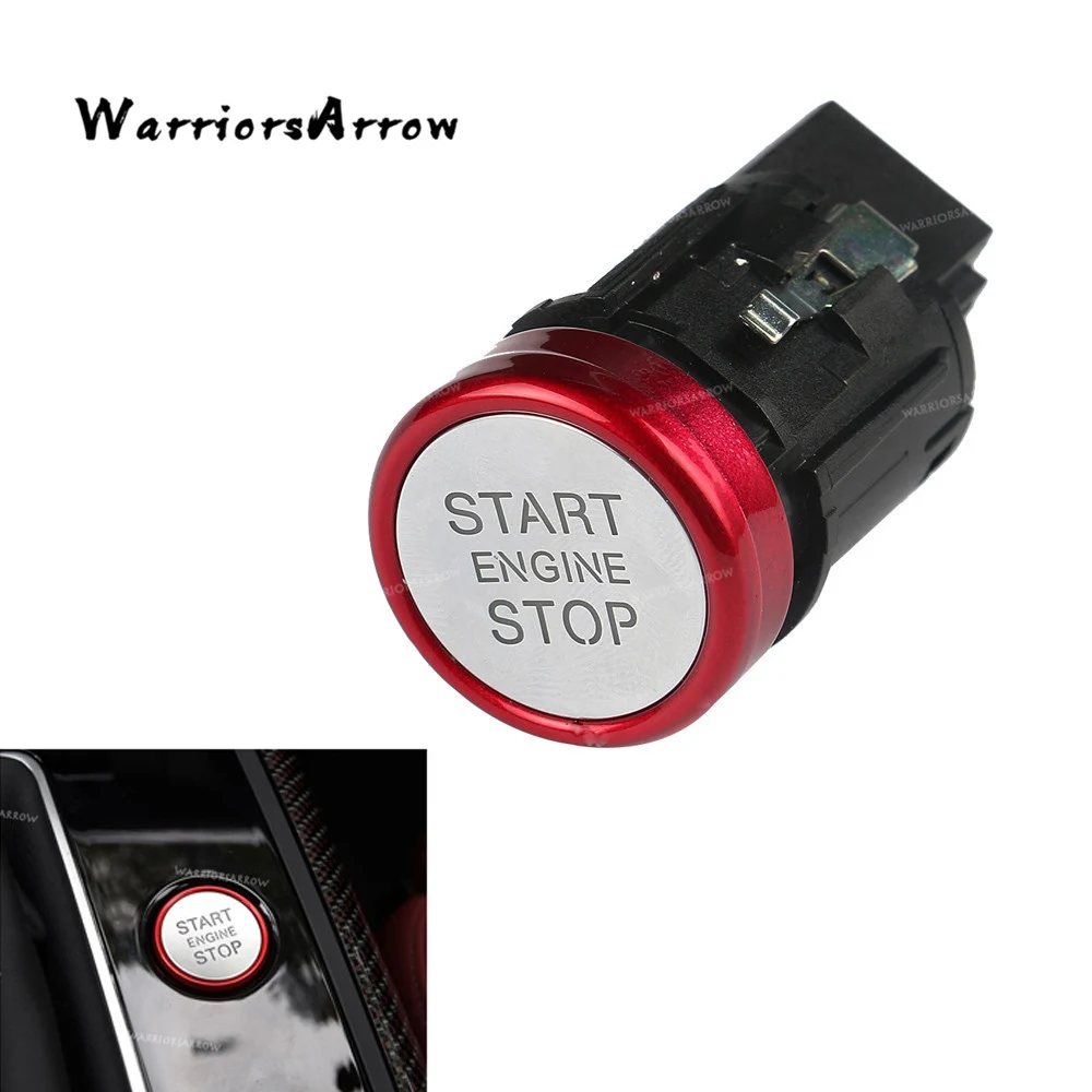 

Red Chrome Engine Start Stop Switch Push Button For Audi A6 C7 2011 2012-2016 A6 Allroad Quattro RS6 RS7 A7 Sportback 4G1905217A