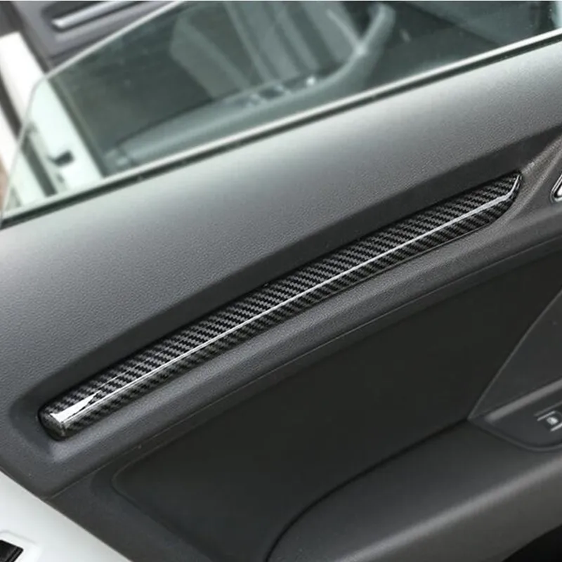Накладки на двери автомобиля ABS центральная консоль приборная панель декоративная накладка ABS для Audi A3 8V- S3 углеродное волокно цвет