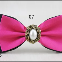 10 шт./лот) Мужская новинка галстук-бабочка/более 10 видов цветов на выбор/оливковые металлические камни в среднем дизайне галстук-бабочка