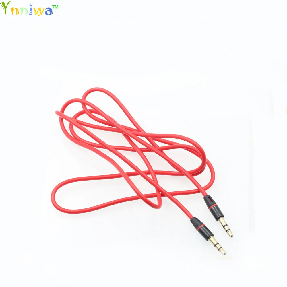 100pcs lot 3 5mm Audio Cable To 3 5 mm Male To Male Extension Cable Aux Jack to Jack Gold Plated Cable For Headphone Speaker