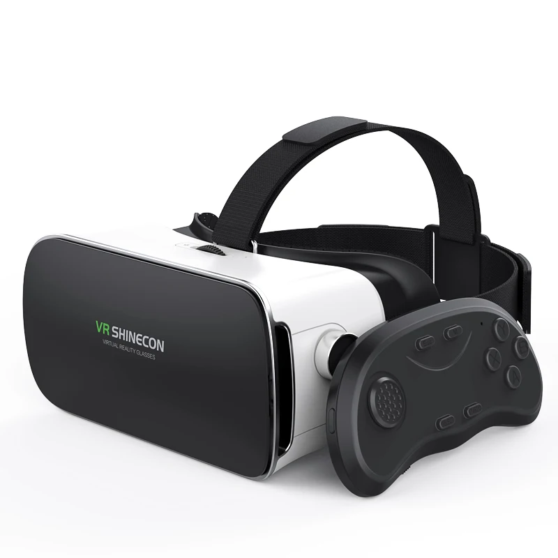 XINGDOZ Y006 VR Glasses Headset Stereo Box High quality Leather 3D Cardboard Helmet With handle VR