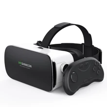 XINGDOZ Y006 VR Glasses Headset Stereo Box High quality Leather 3D Cardboard Helmet With handle VR for 4-6′ Mobile Phone N20C