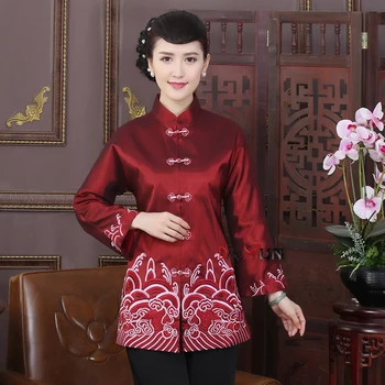 

Brand New Arrival Chinese Tradition Women's Embroider Coats Jackets Outerwear M L XL XXL 3XL 4XL WNJT1004