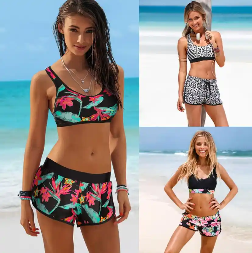 shorts bikini set