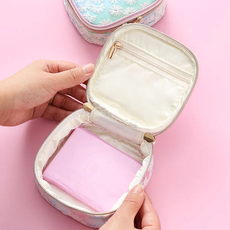 Square Makeup Case Toiletry Bag 