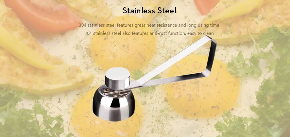 Stainless Steel Egg Opener Measuring Ball Eggshell Top Cracker
